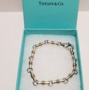 Tiffany Sterling Silver & 18K gold bracelet